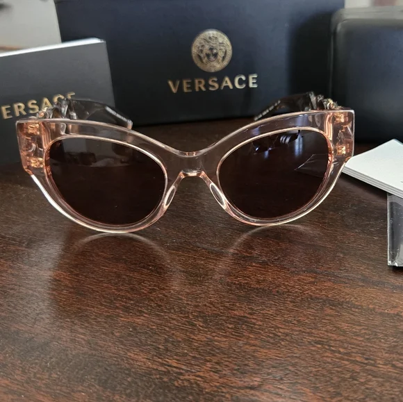 Versace Pink Sunglasses with Dark Lenses - Picture 7 of 10
